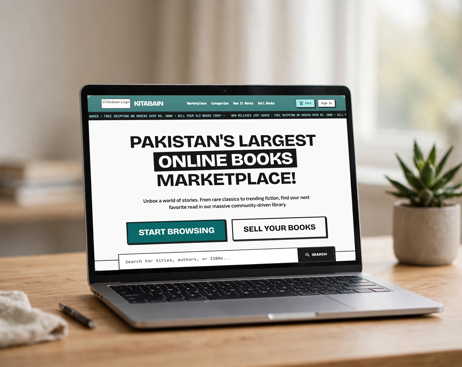 Kitabain online books marketplace website